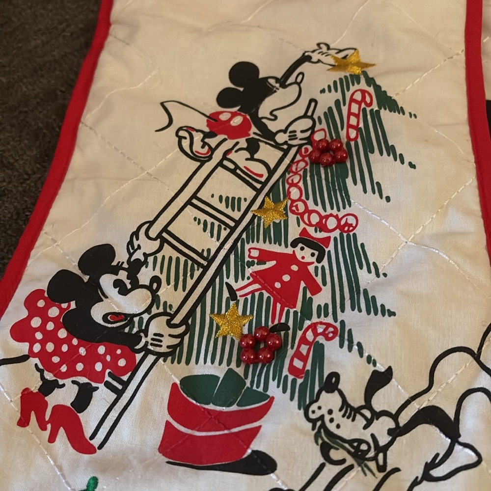 Mickey & Minnie Vintage Disney Christmas Stockings - Set - Picture 2 of 4